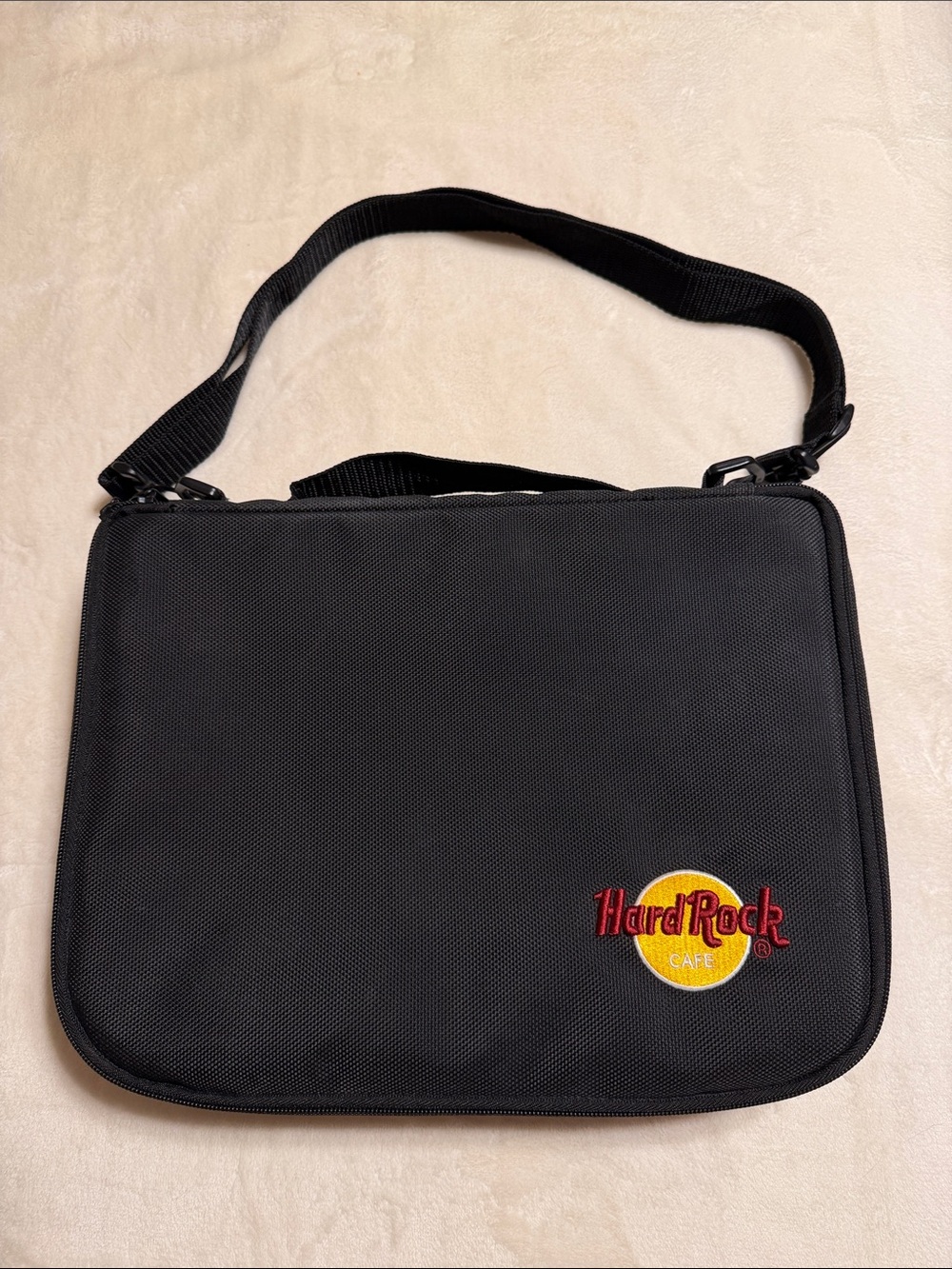 Vintage Hard Rock Cafe Black Collector Pin Storage/Travel Shoulder Bag